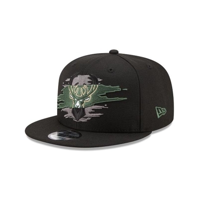 Sapca New Era Milwaukee Bucks NBA Logo Tear 9FIFTY Snapback - Verzi